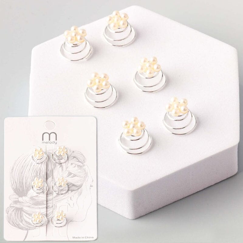 Fashion Pearl 6PC Clips 12657S ( 12 units)