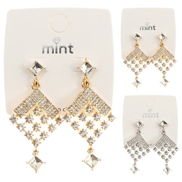 Fashion Rhinestone Earring 42924 (12 units)