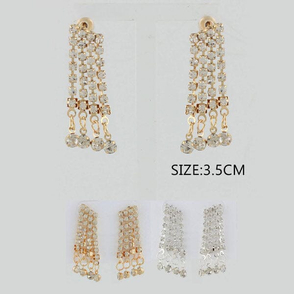 Fashion Rhinestone Earrings 1733(12 units)