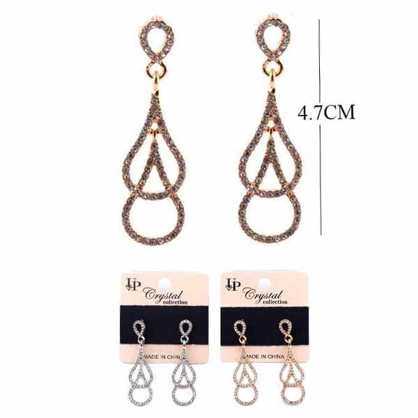 Fashion Rhinestone Earrings 1894 (12 units)