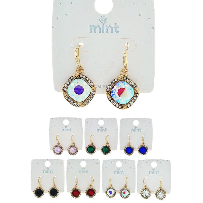 Fashion Rhinestone Earrings 47291 (12 units)