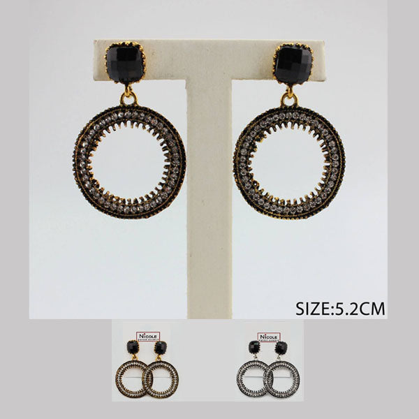 Fashion Round Shape Earrings (12 units)