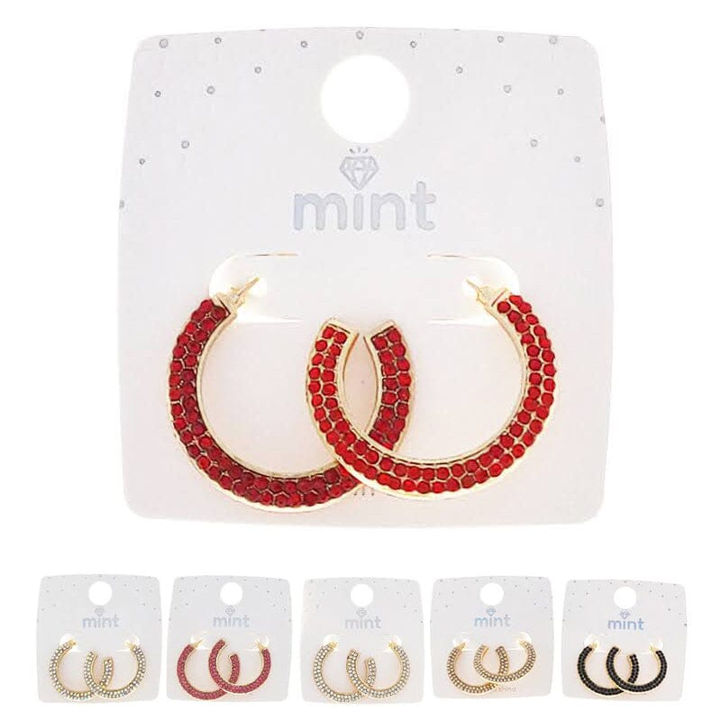 Fashion Round Shape Earrings 47196 (12 units)