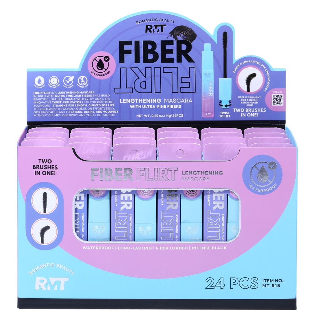 Fiber Flirt Lengthening Mascara Two Brushes In One (24 units)