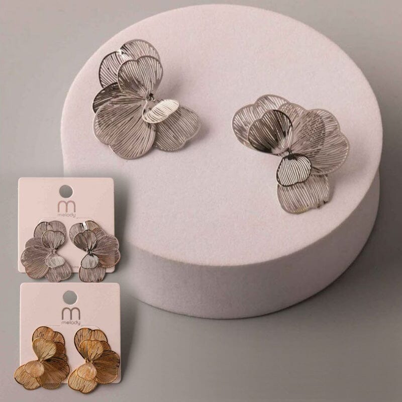 Filigree Layered Split Clover Earring 38874 (12 units)
