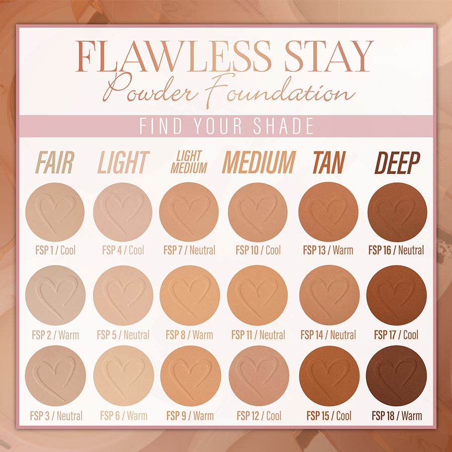 Flawless Stay Powder Foundation 18 Shade (3 units)