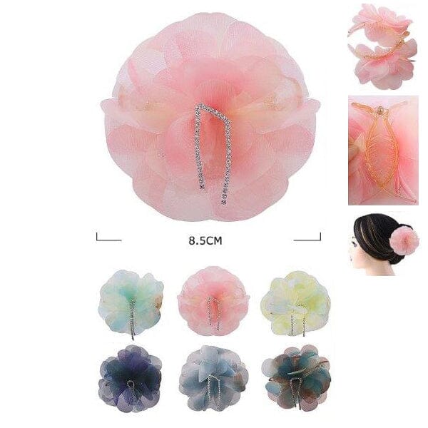 Flower Banana Clip 10104M (12 units)