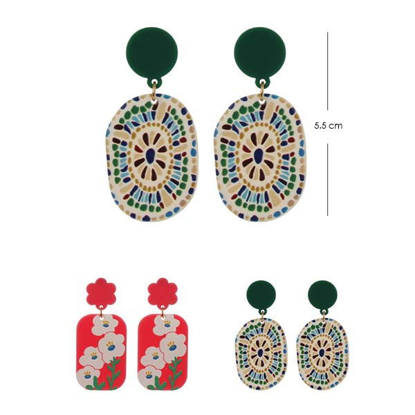 Flower Earring 9781 (12 units)