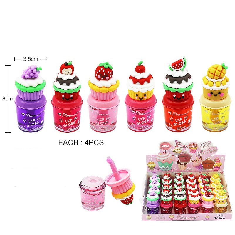 Fruit Cupcake Moisturizing Lip Gloss 895CP (24 units)
