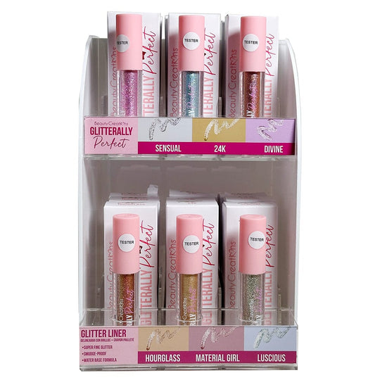 Glitterally Perfect Glitter Liner 36PC Set + Free Testers + Display (1 unit)
