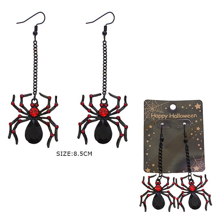 Halloween Spider Dangle Earrings 0030 (12 units)