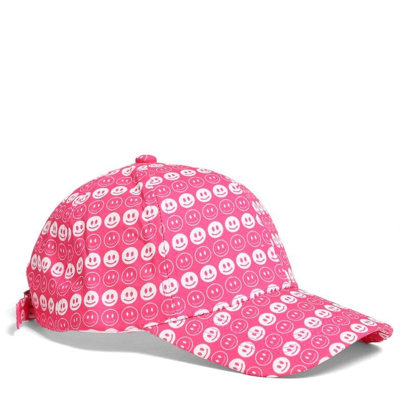 Happy Face Baseball Cap 100% Cotton 530 Fuchsia (1 unit)