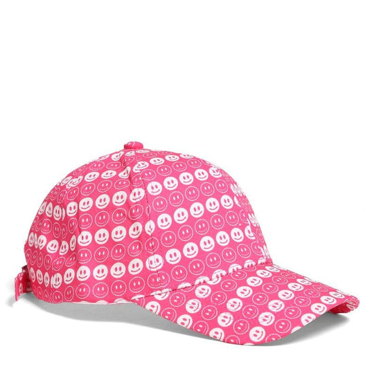 Happy Face Baseball Cap 100% Cotton 530 Fuchsia (1 unit)