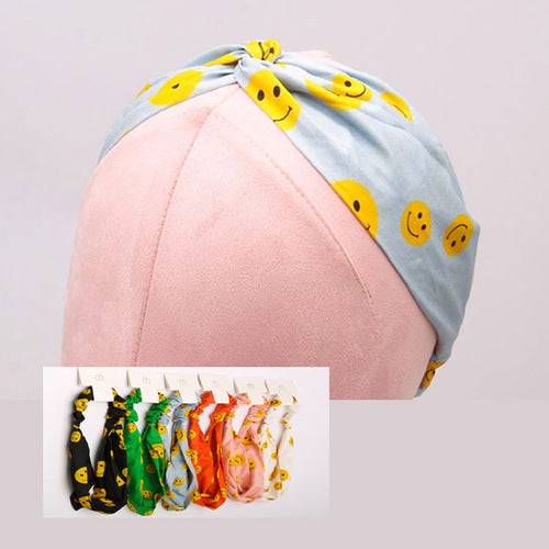 Happy Face Print Headband 12936 (12 units)