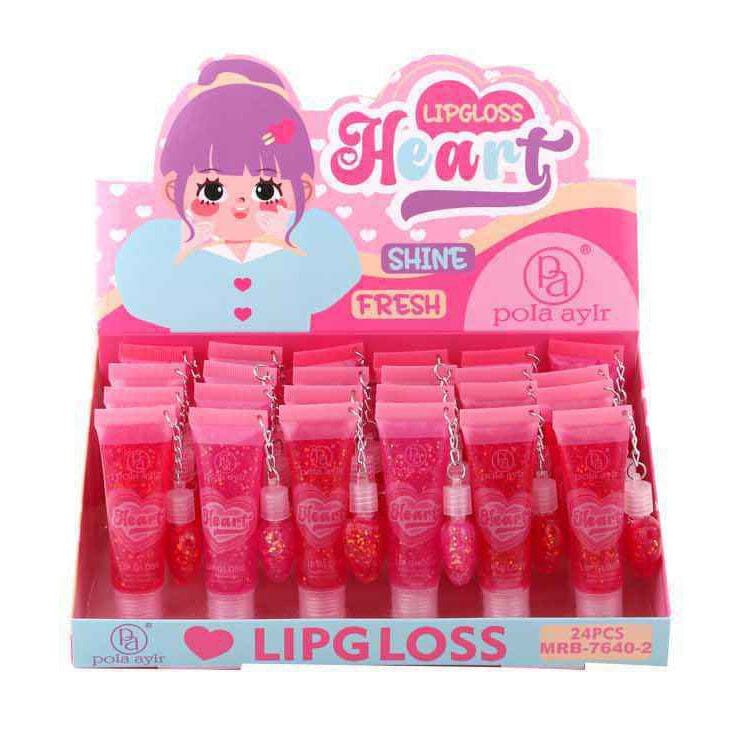 Heart Lip Gloss with Charm 3178 (24 units)