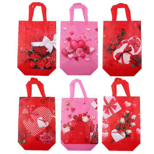 Heart Rose Reusable Gift Bag 2581 (12 units)