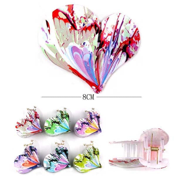 Heart Shape Hair Jaw Clip 3827 (12 units)