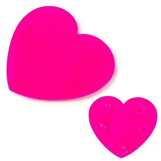Heart Shape Makeup Brush Cleaning Mat (12 units)