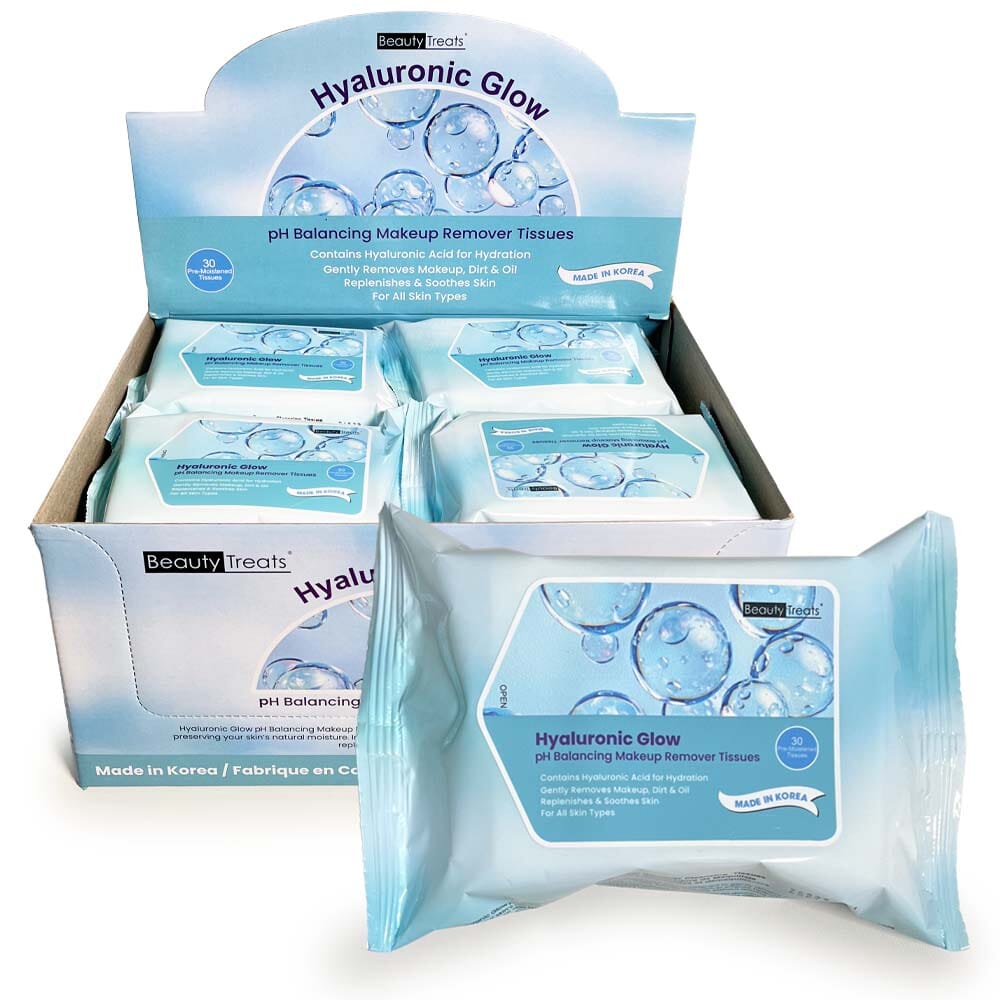 Hyaluronic Glow Makeup Remover Tissues (12 units)