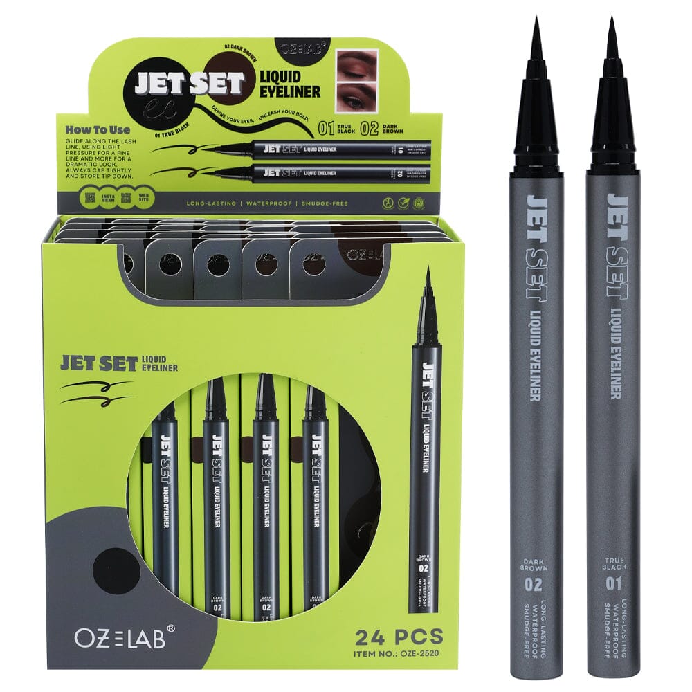 Jet Set Liquid Brush Eyeliner 2 Shades (24 units)