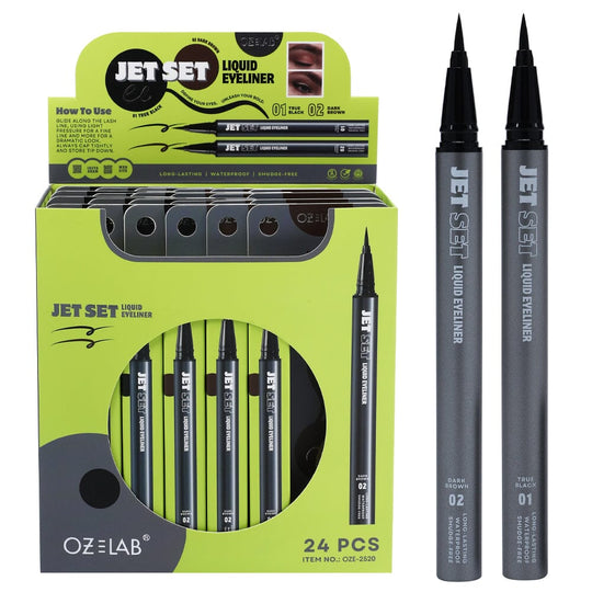 Jet Set Liquid Brush Eyeliner 2 Shades (24 units)