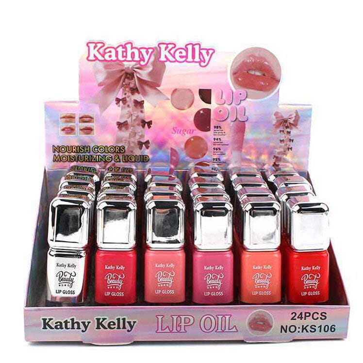 Kathy Kelly Glossy Hydrating Lip Gloss Lip Oil 1124 (24 units)