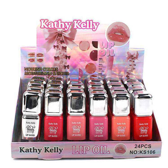 Kathy Kelly Glossy Hydrating Lip Gloss Lip Oil 1124 (24 units)