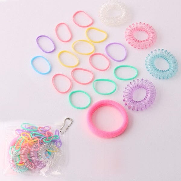 Kid's Assorted Elastic Hair Tie Set 0297PM (12 units)