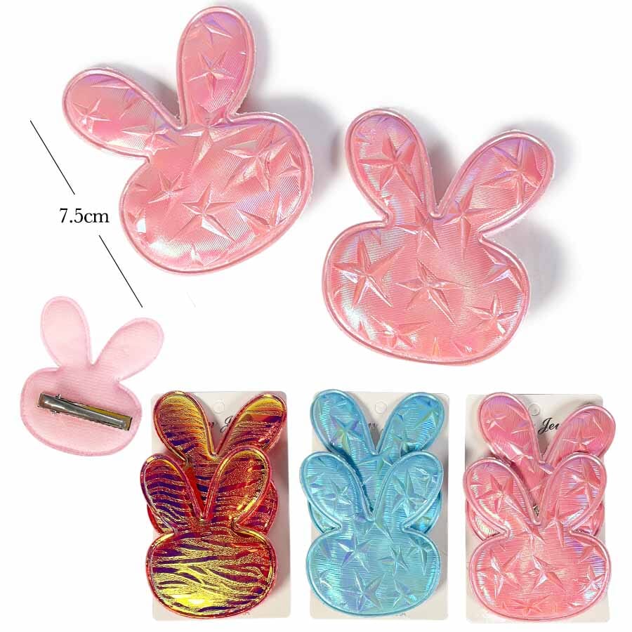 Kids Bunny 2PC Hair Pins 5432 ( 12 units)