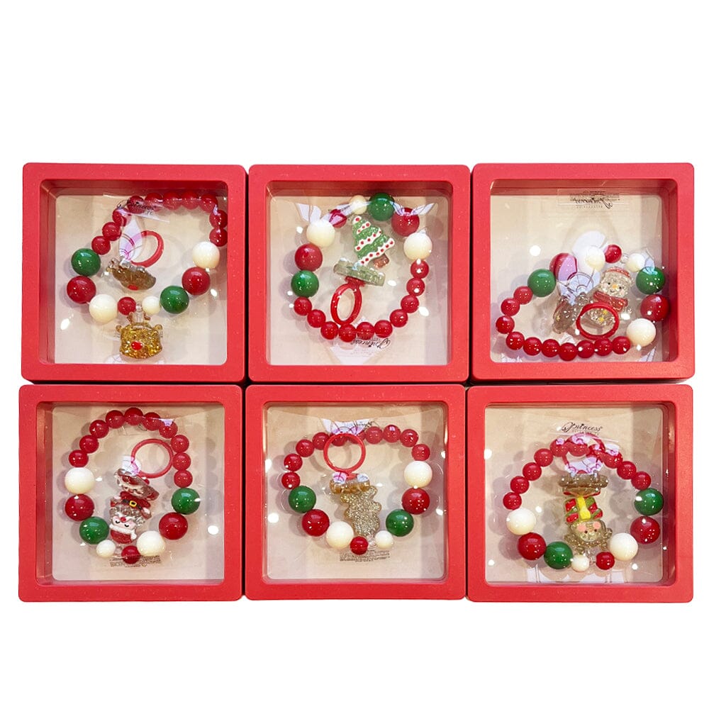 Kid's Christmas Theme Bracelet & Ring Set 10020 (12 units)