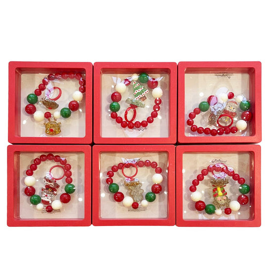 Kid's Christmas Theme Bracelet & Ring Set 10020 (12 units)