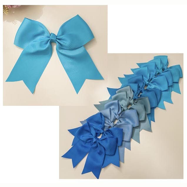Large Ribbon Bow Hair Clip - Blue Tone 2001BL1 (12 units)