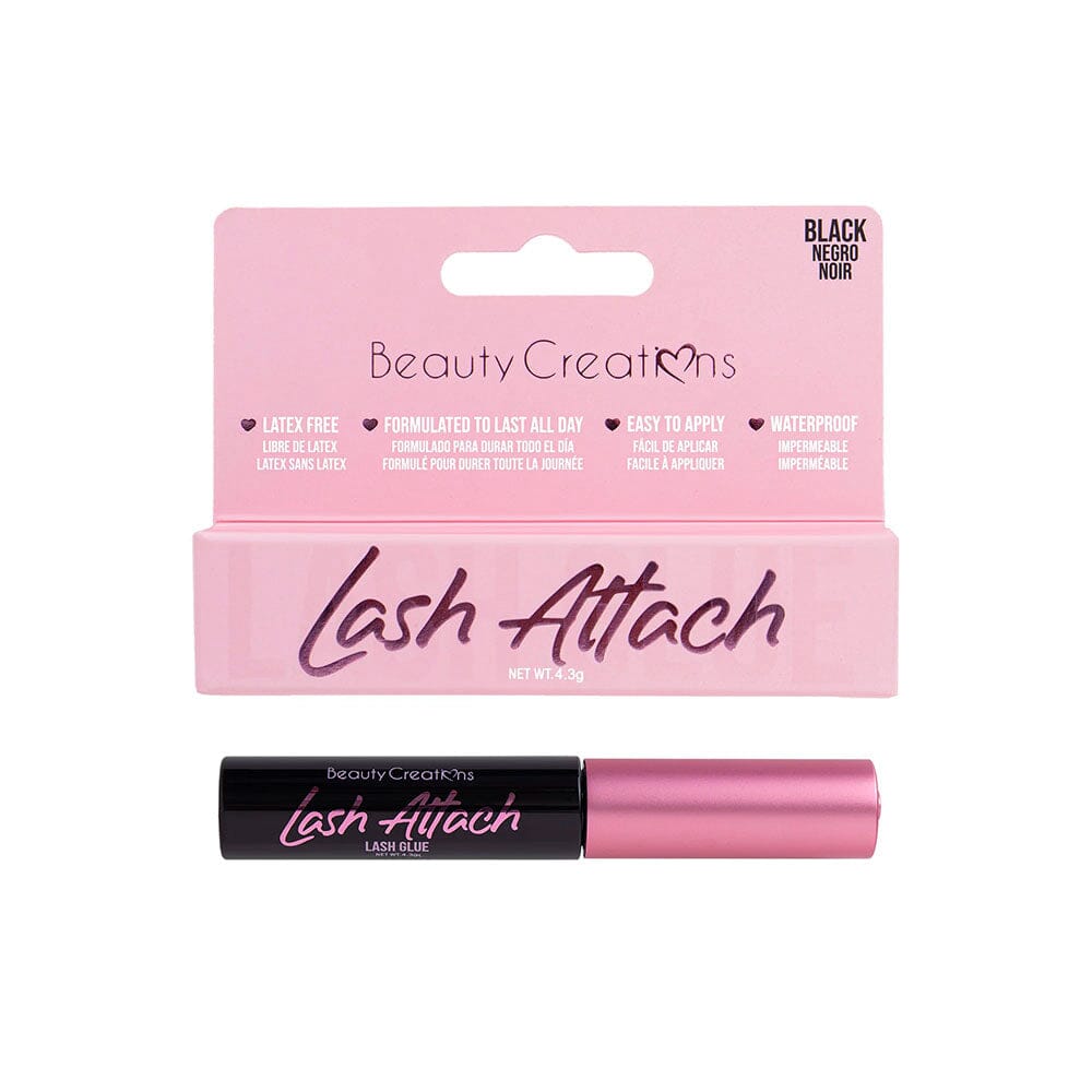 Lash Attach Glue Brush On Bottle - Black (6 units)