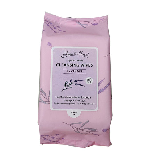 Lavender Makeup Cleansing Remover Wipes (6 units)