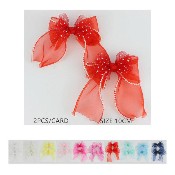 Layered 2PC set Hair Bow 1028A (12 units)
