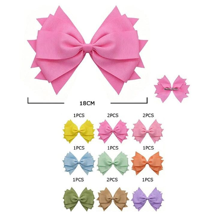 Layered Boutique Bow Hair Clip 26104P1 (12 units)