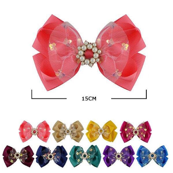 Layered Hair Bow 28385D (12 units)