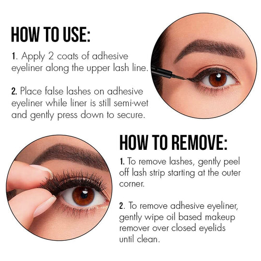 Line it Lash it Adhesive Eyeliner Black (6 units)