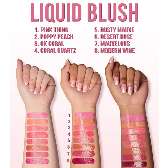 Liquid Blush 8 Color With Display + Free Tester (1 unit)