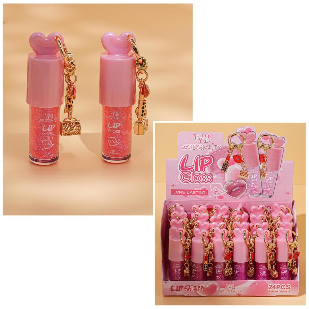 Long Lasting Lip Gloss – Heart Charm Collection 4005 (24 units)