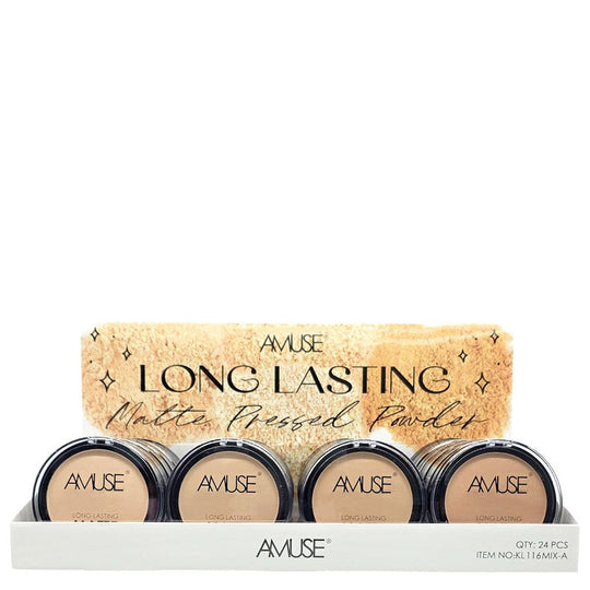 Long Lasting Matte Pressed Powder #A (24 units)