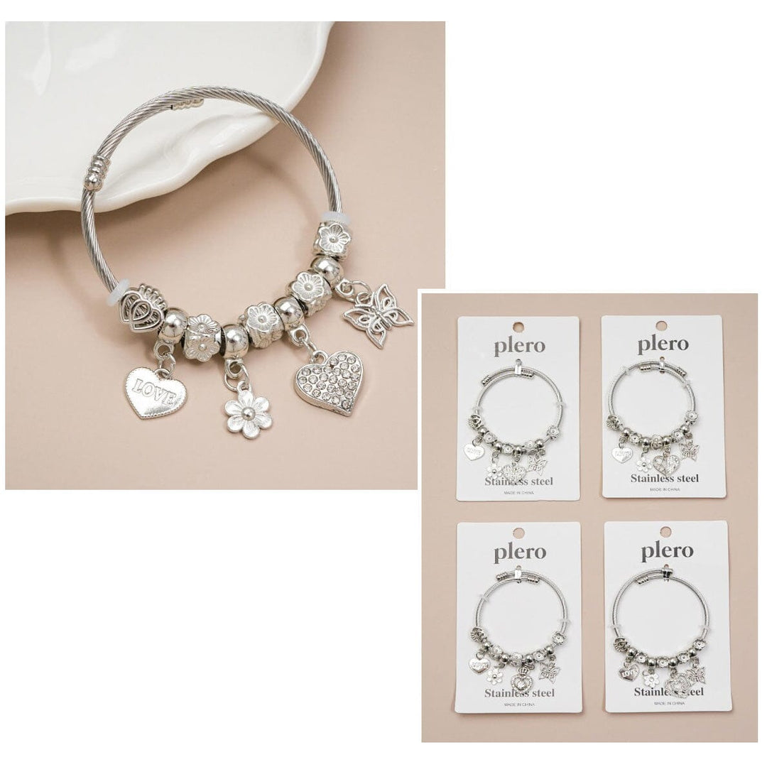 Love & Butterfly Charm Bracelet 2178 (12 units)