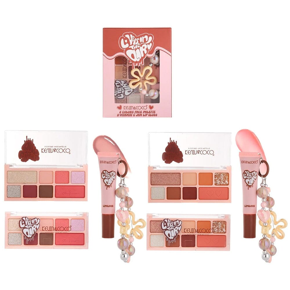 Love Is In The Air 8 Color Palette & Lip Gloss (12 units)