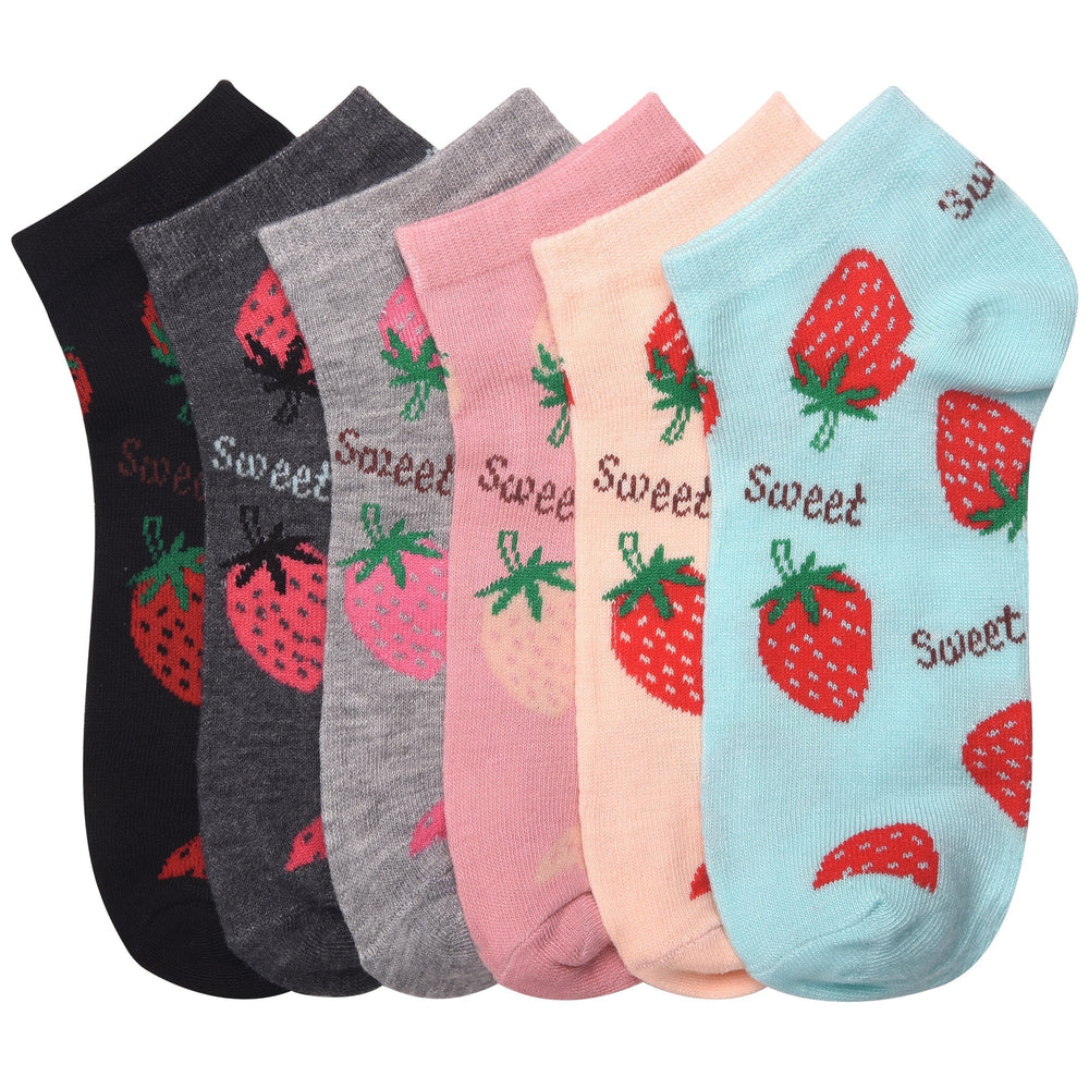 Mamia Spandex Girl's Socks Sweet Size 4-6 (12 units)