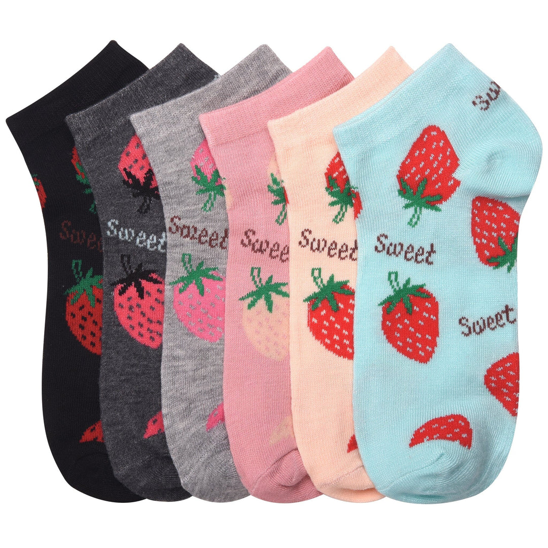 Mamia Spandex Girl's Socks Sweet Size 4-6 (12 units)