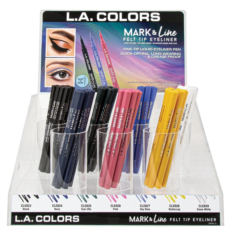Mark & Line Felt Tip Eyeliner with Acrylic Display Set (1 unit)