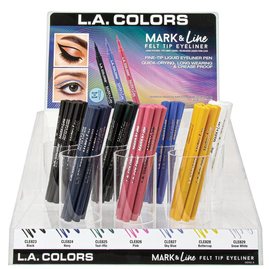 Mark & Line Felt Tip Eyeliner with Acrylic Display Set (1 unit)