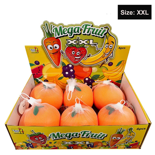 Mega Fruit XXL Orange Squishy Toy 162808 (6 units)