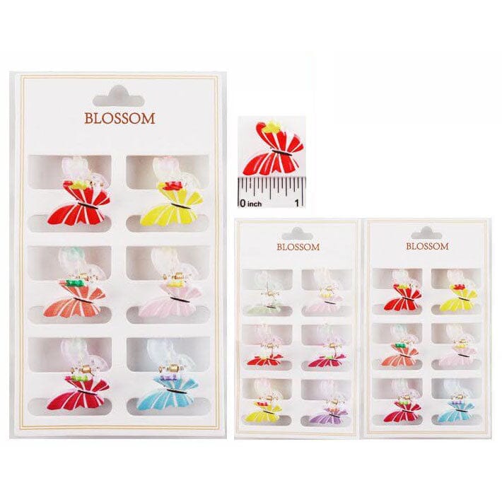 Mini Butterfly Hair Claw Clip 6PCS Set 1351 (12 units)