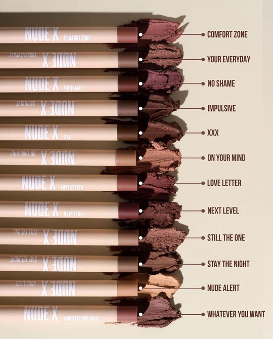 Nude X Lip Liner 24 Colors Sold By Color (6 units)